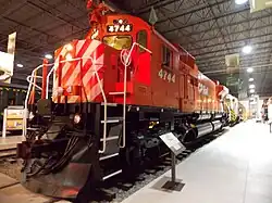 CP Rail M-640 #4744 at Exporail (July 2017)