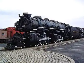 No. 1309 on static display at the B&O Railroad Museum on October 29, 2009