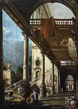 Prospettiva con portico - Giuseppe Moretti