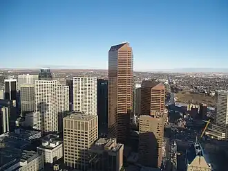 A skyline view from the tower