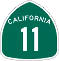 State Route 11 marker