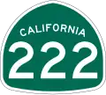 State Route 222 marker