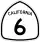 State Route 6 marker
