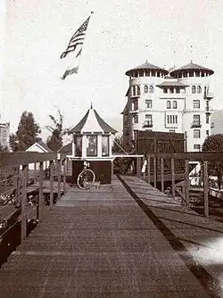 Looking north towards Hotel Green, 1904