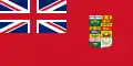1871: Symbols were added to represent British Columbia. This version was rarely used and was overshadowed heavily by the 1868, 1870, and 1873 versions, all three of which remained in use until the early 1900s, while the 1871 version was never particularly common.