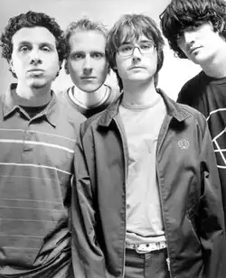 Flashlight Brown in 2003. From left to right: Fil Bucchino, Tim Thomson, Matt Hughes, and Mike Conroy