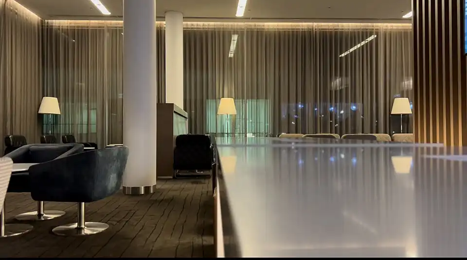 The Qantas Domestic Business Lounge at Canberra Airport