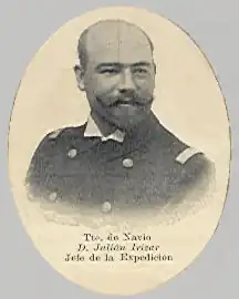 Julián Irízar as ARA Capitán de Corbeta (Lieutenant Commander) ca. 1903