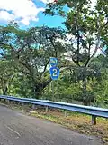 PR-142 north approaching PR-2 interchange in Espinosa,[a] Dorado