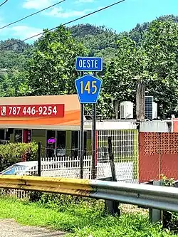 Heading west in Jaguas, Ciales