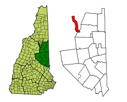 Location in Carroll County, New Hampshire