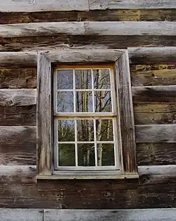 Carter Shields Cabin window, detail