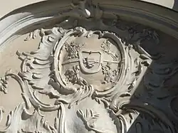 Authentic Coat of arms of the Polish–Lithuanian Commonwealth on the Dominican Church of the Holy Spirit in Vilnius