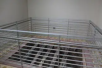 Former wooden structure.