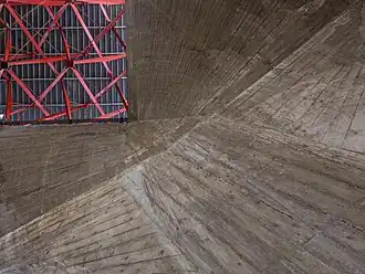 Jacques Vion fire station, structural details (grande halle)