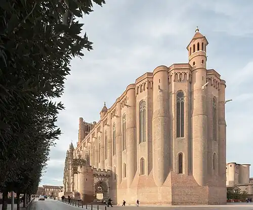 The chevet, from the east.