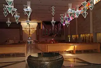 Interior of the church, looking east