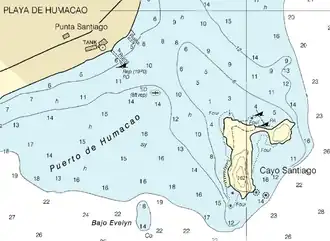 Nautical Chart of Cayo Santiago area