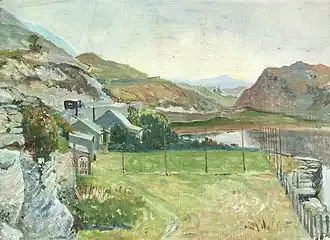 Cei Newydd, near Talsarnau, the Artist's home