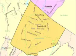 Census Bureau map of Ogdensburg, New Jersey