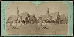 A stereoscope view of the Dairy (after 1870).