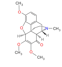 Chemical structure of cephasamine.