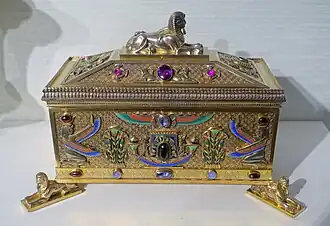 Ceremonial gift for Lord Kitchener, 1898, gilt silver, enamel and gems, Hessisches Landesmuseum Darmstadt, Darmstadt, Germany