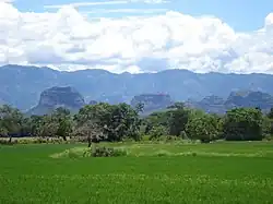 View of the Cerros los Abechuchos in Ortega