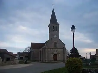 The church in Champagny-sous-Uxelles
