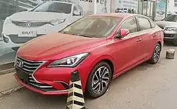 The front quarter view of the Changan Eado II.