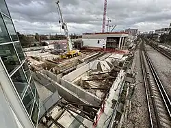 Construction of Line 15's station at Créteil–L'Échat (2022)