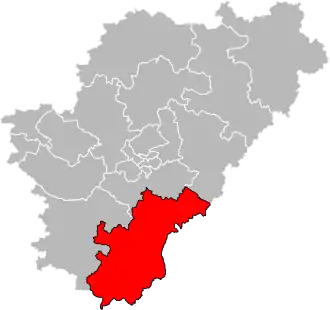 Situation of the canton of Tude-et-Lavalette in the department of Charente