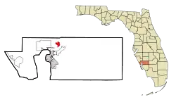 Location in Charlotte County and the state of Florida