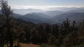 Chauthan valley as seen from Bindeshwar temple
