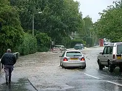 Cherry Burton in the 2007 floods