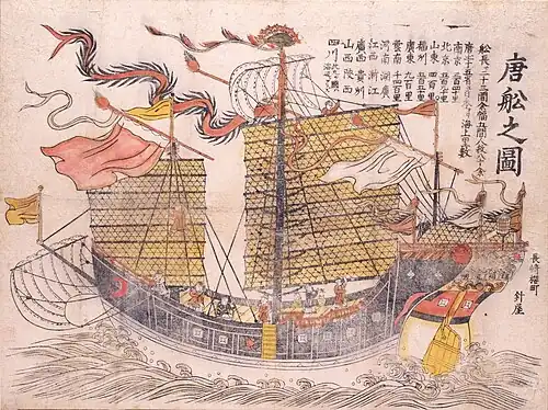 Picture of a Chinese Ship (唐舩之図)