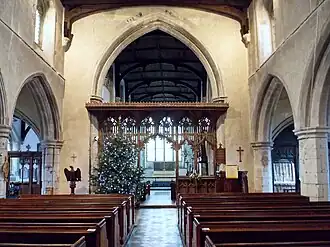 Nave and rood screen