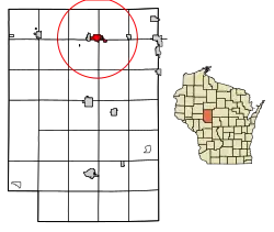 Location of Owen in Clark County, Wisconsin.