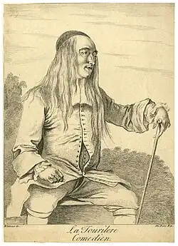 Claude Du Bosc after Boucher, La Tourilere comédien, 1730s, etching; British Museum, London