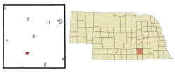Location of Fairfield, Nebraska