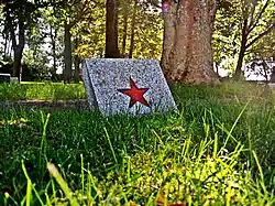 Tombstone at the Soviet Soldiers Cemetery