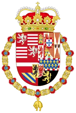Coat of arms of the Spanish Netherlands (1556–1714)
