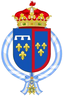 Coat of arms as Infante of Spain Until 1924