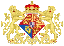 Coat of arms as UK Royal Highness (1906)