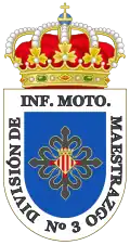 Coat of arms of the former 3rd Motorized Infantry Division "Maestrazgo"