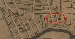 Coles Street in Providence in 1849