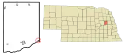 Location of Rogers, Nebraska