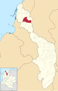 Location of the municipality and town of San Juan Nepomuceno, Bolívar in the Bolívar Department of Colombia