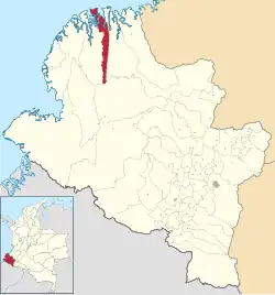 Location of the municipality and town of La Tola in the Nariño Department of Colombia.
