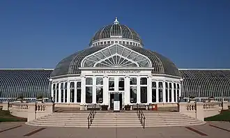 Entrance to the conservatory